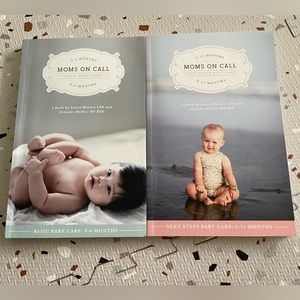 Moms on Call book set 0-6 months and 6-15 months